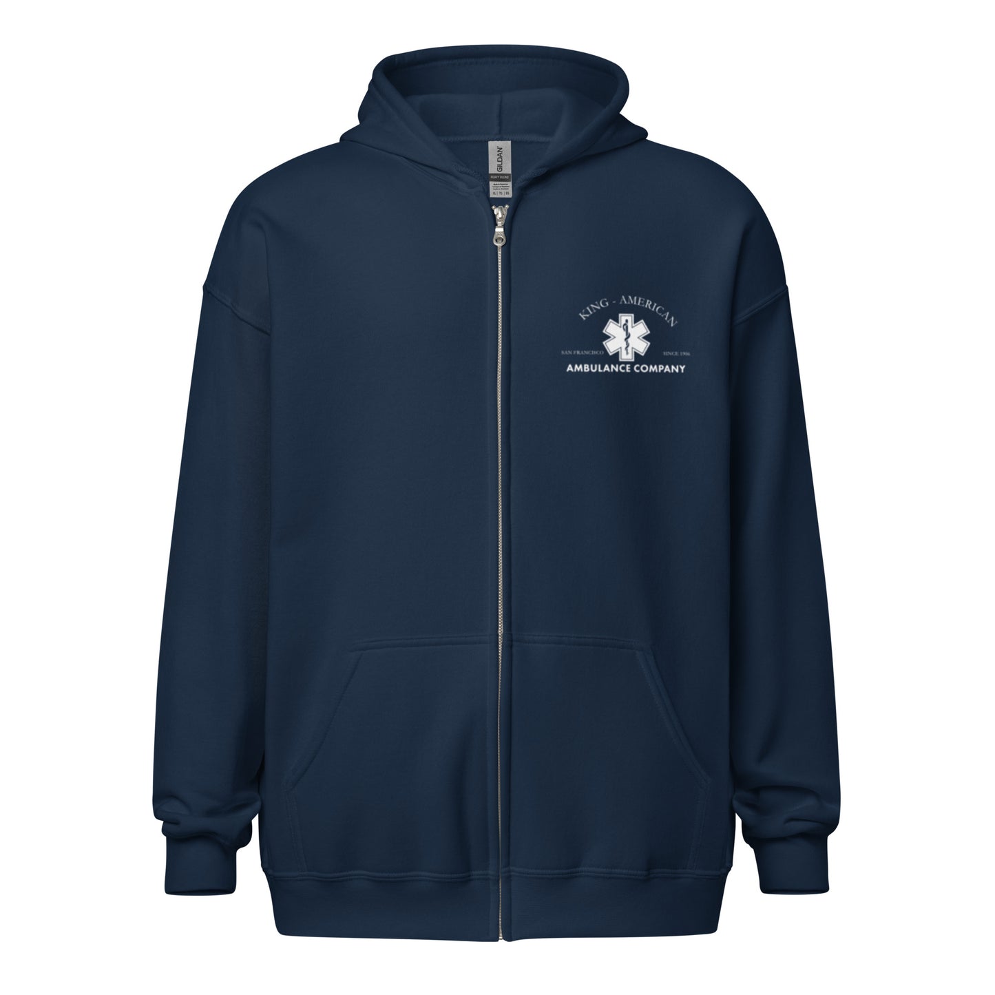 King-American Classic Zip-Up Hoodie