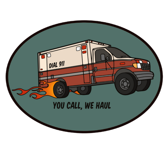 You Call, We Haul Sticker