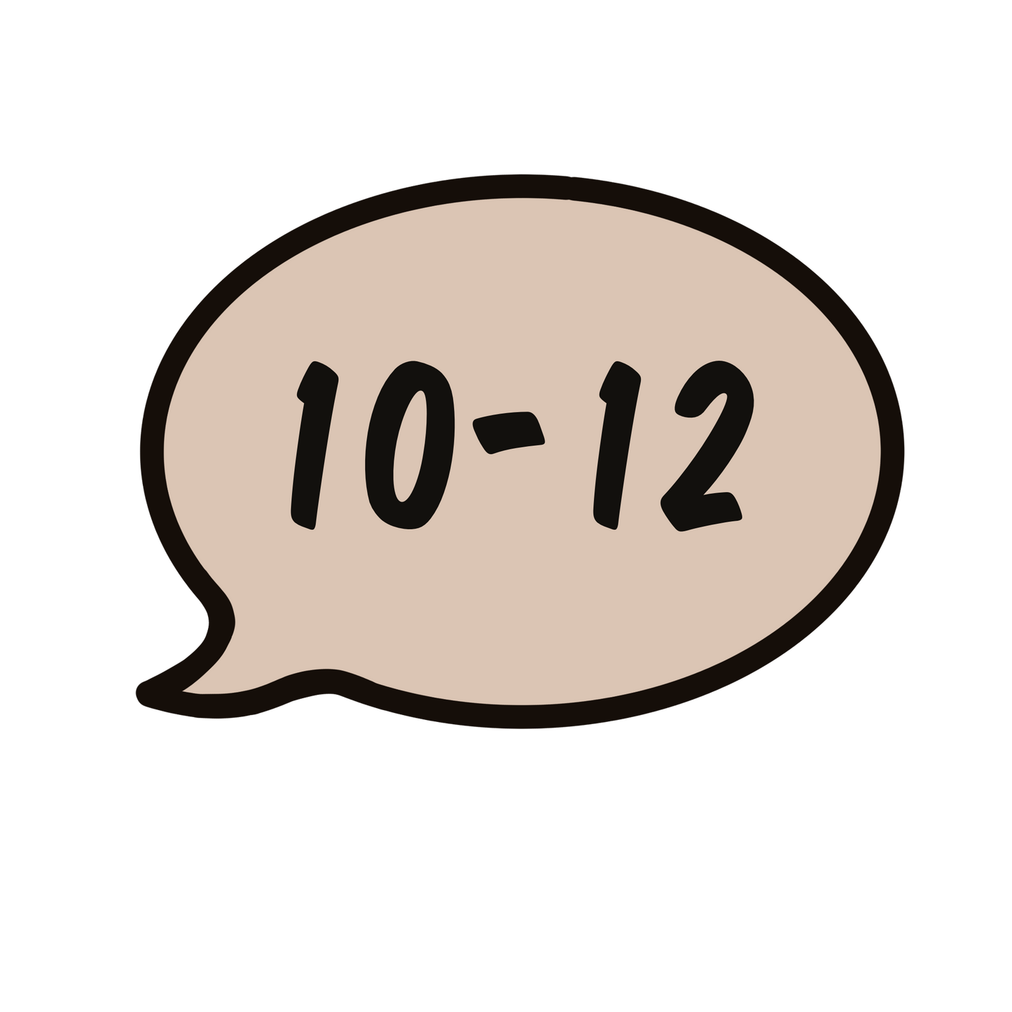 10-12 Sticker