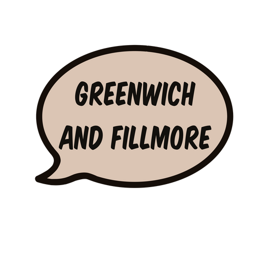 Greenwich and Fillmore Stickers